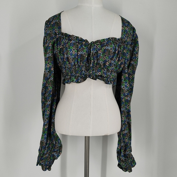 For Love and Lemons Alisa Floral Printed Crop - Picture 2 of 8